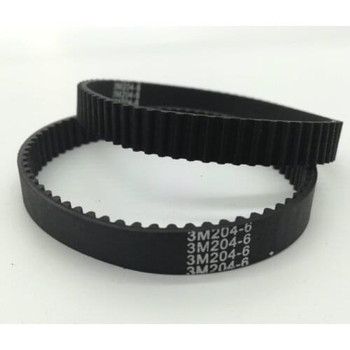 HTD 3M, Timing Belt, Closed-loop, 204mm length, 68 teeth, 6mm width