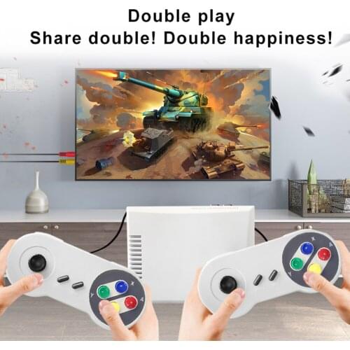 AN05 Retro Built-in 2000 Game Console Mini Classic Handheld TV Video Game Player Dual Gamepads AV Output US EU UK AU