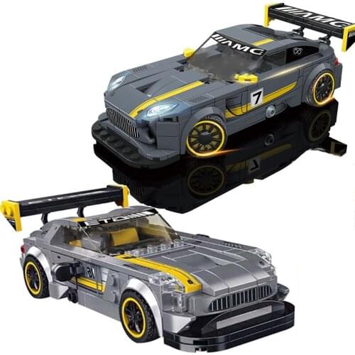 City Racing Car Speed Champions GT3 Model Building Blocks Vehicle Figures Bricks Kids Toy Fast Rally Super Racers MOC Gift