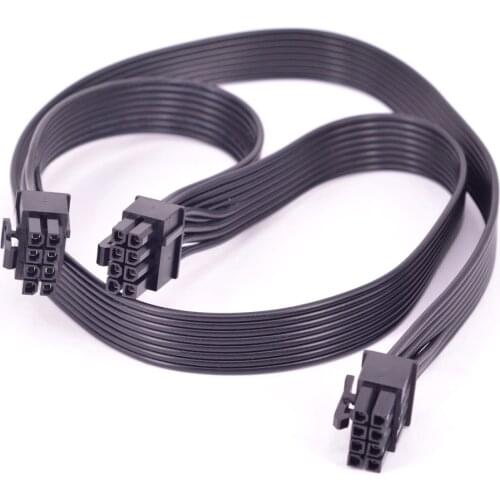 PCI express 8pin to Dual 6+2Pin Power supply Cable PCIe 8 Pin 1 to 2 Spliter For Corsair AX860 AX850 AX760 AX750 Modular