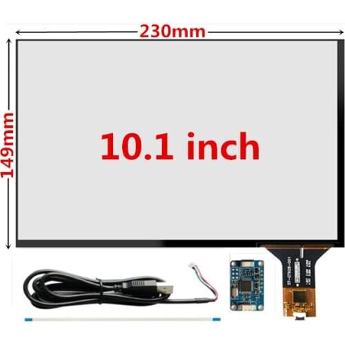 10.1 inch 230mm*149mm Raspberry Pi tablet PC navigation Capacitive Touch Digitizer Touch screen panel Glass USB Driver board