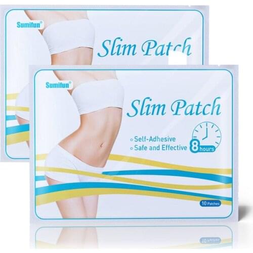 10pcs Herbal Patch Navel Slimming Patch Effective Burn Fat Slim Wonder Anti-Obesity Natural Slim Plaster Weight Loss Products