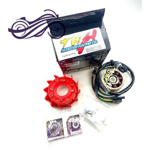 Twh for Honda DIO 50 Dio50 AF18 AF28 lightweight 8 coil racing power generator tuning upgrade stator coil magneto rotor ignition
