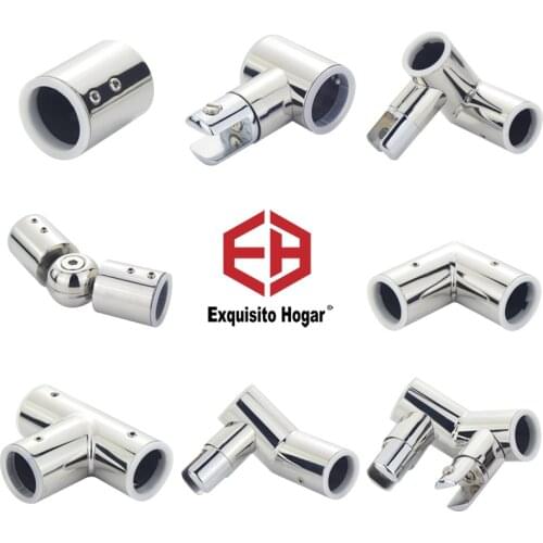 25mm Pipe Stainless Steel 304 Shower Room Pull Rod Fittings Bathroom Glass Fixed Clip Pull Rod Glass Flange Seat Pull Rod Hanger