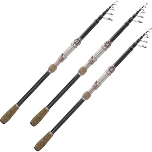 Ultra-light High Carbon Fiber Telescopic Fishing Rod 1.8/2.1/2.7m Hard Durable Feeder for Sea Rock Carp Fishing Spinning Pole