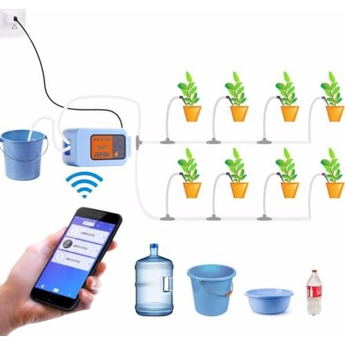 Intelligent Garden Automatic Watering Pump Controller Indoor Plants Drip WIFI Remote Irrigation Device Water Pump Timer System