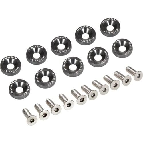 Billet Aluminum Fender Bumper Washer Bolt Engine Bay Dress Up Kit Universal Screw Bolt Car Styling Car Accessories