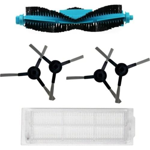 1 Brush+4 Brush+1 HEPA Robot Sweeper Accessories Replacement for Viomi V2 V-RVCLM21B Vacuum Parts Accessories(6 PCS)