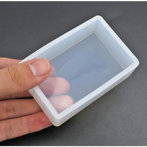1 Pcs Translucent Mold Cuboid Silicone Mold Diy Jewelry Necklace Making Epoxy Mold Kitchen Cake Tool