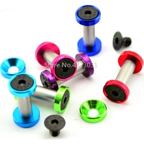 2Pieces Multicolor Hexagon screw material for Knife handle Fastening Plum style Knives screw Rivet Furniture processing screw