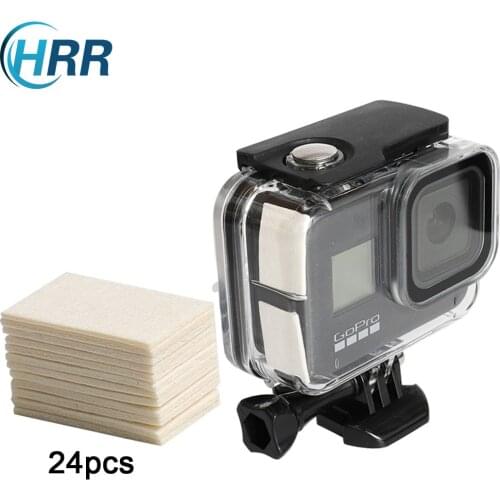 24Pcs Waterproof case Anti Fog Inserts Humidity Removing Defogger for GoPro Hero 9 8 7 6 5 Underwater Dive Housing Box Accessory