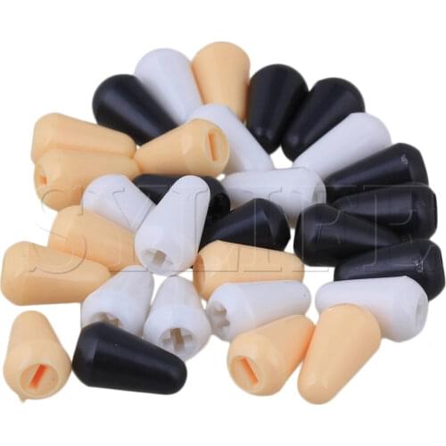 30x 5WAY SWITCH TIP WH/BK/CM FOR ELECTRIC GUITAR