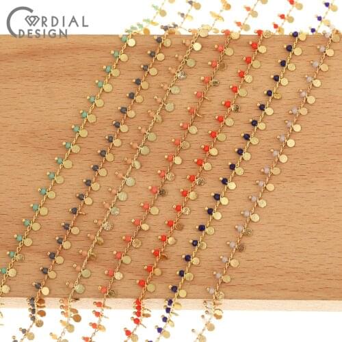 Cordial Design Necklace Accessories/Crystal Chains/Hand Made/Copper Chain/DIY Bracelets Making/Jewelry Findings & Components