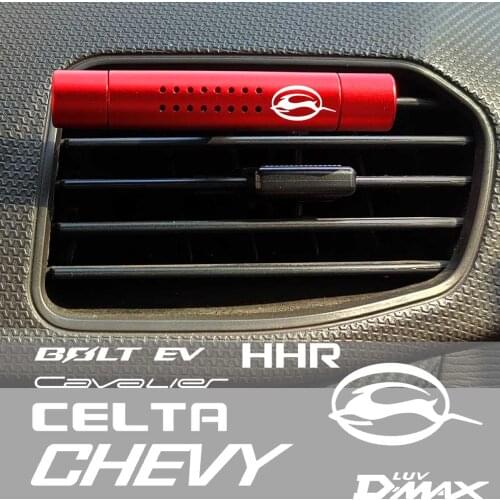 Car Aromatherapy FOR Chevrolet Spin Silverado REZZO NIVA IMPALA HHR DMX Cobalt Car Air Freshener Outlet Aromatherapy Clip Sticks