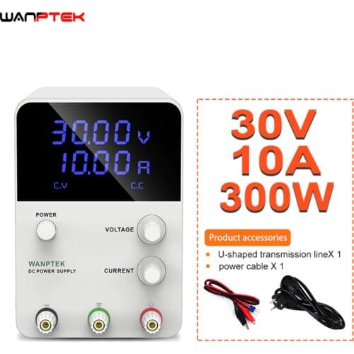 Wanptek Adjustable DC Laboratory 30V 10A Lab Power Supply Adjustable 60V 5A Voltage Regulator Stabilizer Switching Power Supply