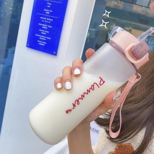 Wind bomb cover handy cup portable simple frosted plastic cup easy to carry 4-color travel outdoor sports water cup