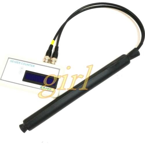 Nuclear radiation detector / radioactive / Geiger counter / marble tile / iodine color 131