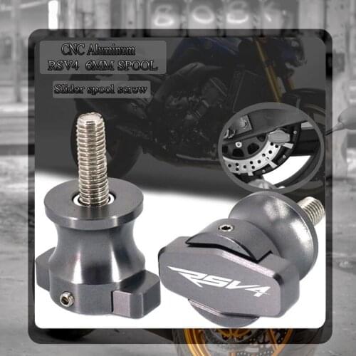 For Aprilia RSV4 R RSV4R RSV 4R 2009-2013 2012 2011 2010 Motorcycle CNC Frame Stands 6MM Screws sliders Swingarm Spools Slider
