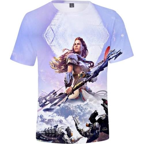 Summer Horizon Zero Dawn 3D Printed T Shirt Men And Women Tees Short Sleeve Casual T Shirt Print New Fashion High Quality Tops