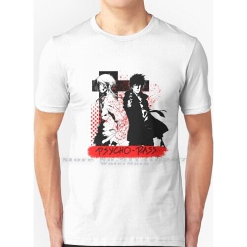Psycho - Pass , Trash Polka T Shirt 100% Pure Cotton Trash Polka Psycho Pass Psychopass Kogami Makishima Anime Manga Criminal
