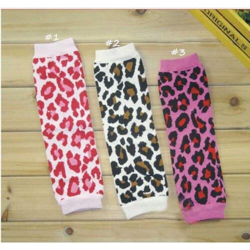3Colors Leopard Printed Baby Girls Boys Leg Warmer Free Size