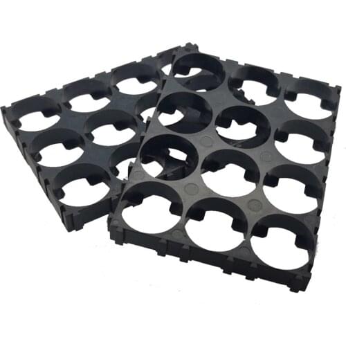 MasterFire 20pcs/lot 3*4 21700 Battery Holder Bracket Cell Safety Anti Vibration Black Plastic Brackets For 21700 Batteries