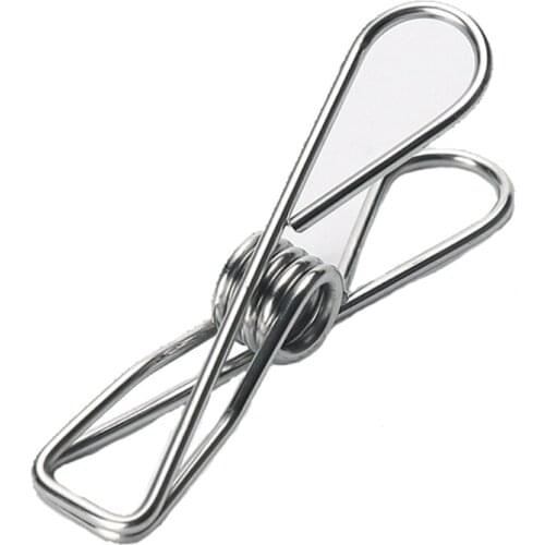 Stainless Steel Clothes Pin Peg Holder Multipurpose Windproof Clamp Sealing Clip