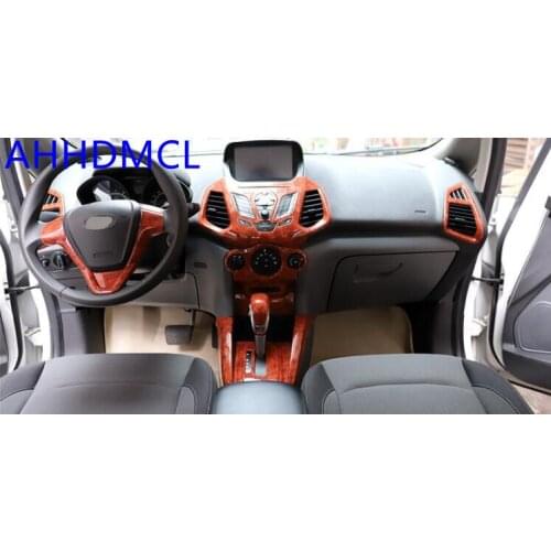 Car Interior Mouldings Modification Decorative Trim Frame Interior Sequins Mahogany For Ford Ecosport 2013 2014 2015 2016 2017