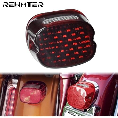 Motorcycle Red LED Brake Tail Light Running Lamp For Harley Touring Road King Sportster XL Dyna Softail FLHT Fat Boy Street Bob