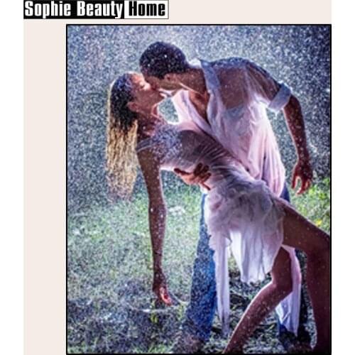 2018 Limited Rushed Diy Painting Dance In Rain Cross Stitch Crystal For Square Diamond Mosaic Sets Full Embroidery Patchwork