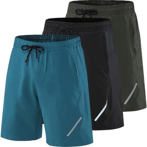 Solid Mens Elastic Band Shorts Fitness Short Bodybuilding Jogger Running Shorts Track and Field Sweatpants Gym Workout Short