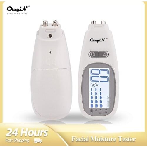 Portable 3 in 1 LCD Backlight Digital Skin Analyzer Monitoring Moisture Oil Content Skin Tester Precision Softness Detection