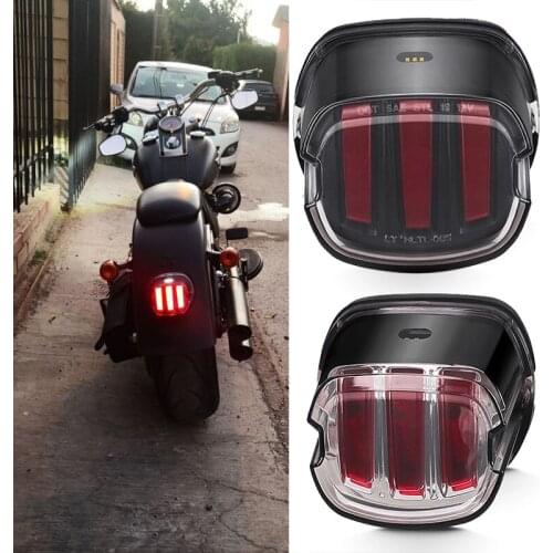 Applicable to motorcycle LED rear tail light Fatty 883 1200 Gliding rear tail light Brake light