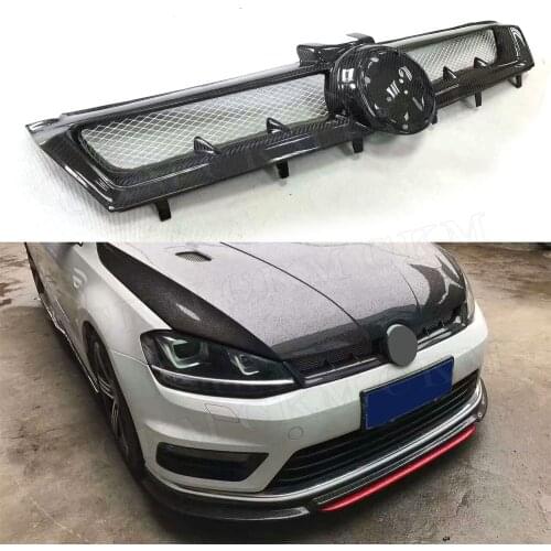 For VW MK7 carbon fiber Front Bumper Grills for Volkswagen Golf 7 VII MK 7 2014-2017