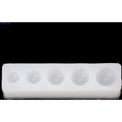 JAVRICK DIY Silicone Hemisphere Pendant Mold Resin Jewelry Pendant Making Epoxy Casting