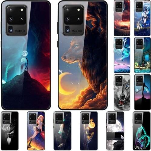 Glass Case For Samsung Galaxy S20 Ultra Tempered Glass Case Phone Case Phone Shell Series 3