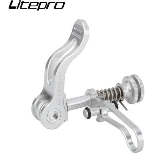 36G LITERPO 4 colors Iamok CNC Bicycle Seat Post Clamp Folding Hook Ti + Aluminum Alloy For Brompton Seatpost Bike Part