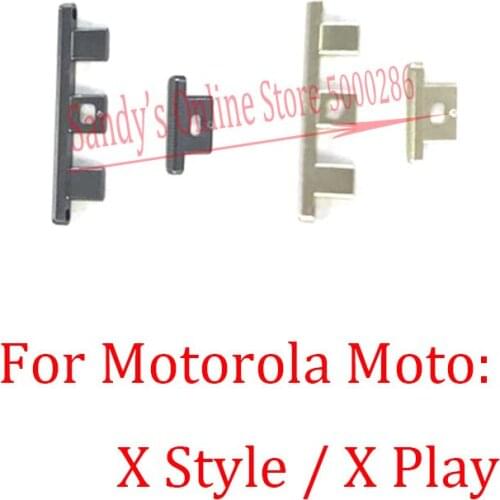1 Set Power Volume Side Button Key For Motorola Moto X Style X Play Volume Power Buttons Side Key Repair Spare Parts