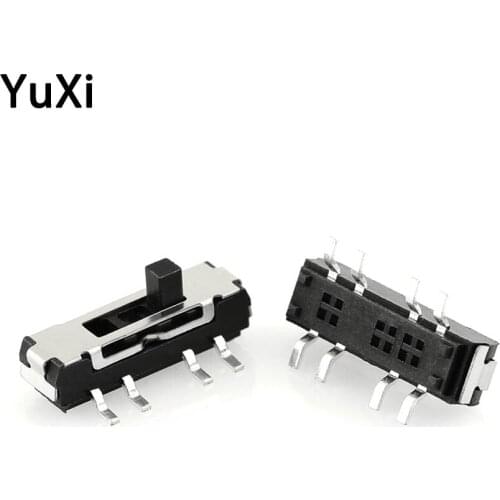 10pcs on-off mini Slide Switch MSS-23D18 8p3t micro slide switch 8pin 3 Position ON-OFF toggle switch