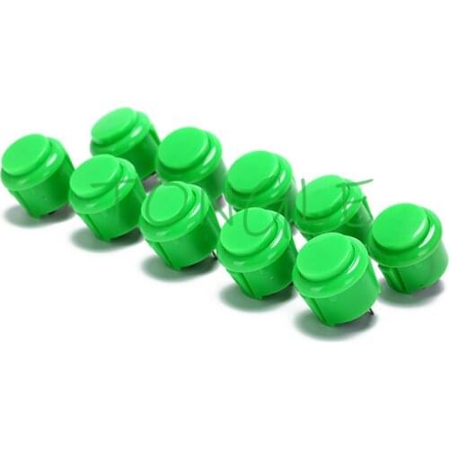 10pcs Built-in Small Micro Switch For DIY Arcade Controller Jamma Mame 24mm Factory Price Arcade Button Round Push Button