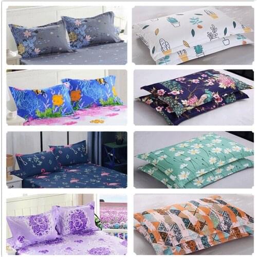 2pcs100% Polyester Reactive printing advanced Pillow Cover 50 * 70cm & 70 * 70cm Multi-Specification Encryption Fabric