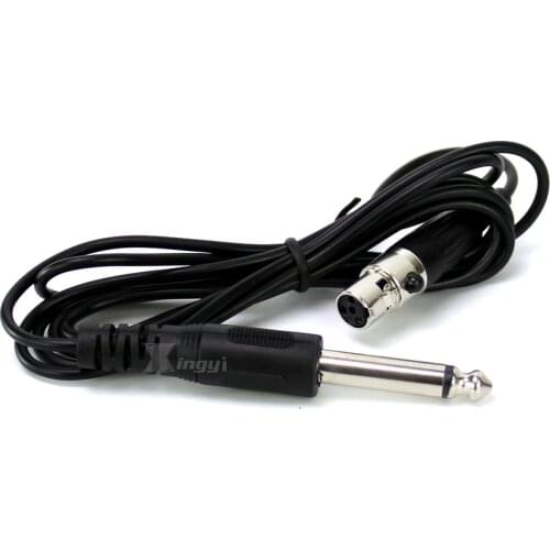 2Pcs TA4F Mini XLR 4 Pin to 6.5mm 1/4" Jack Guitar Audio Cable Instrument Wire For SHURE Wireless Bodypack Transmitter Amplifier