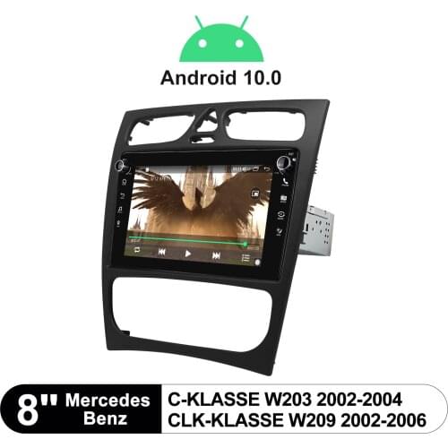 8” Radio 1 din Central Multimedia Android Auto Car Intelligent System For Mercedes-Benz C-KLASSE W203 2002-2004 W209 2002-2006
