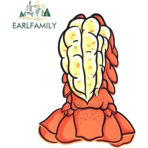 EARLFAMILY 13cm x 9.5cm Car Styling Lobster Tail Decal Funny Sticker Auto Truck RV Window Car Stickers Motorcycle Graphics