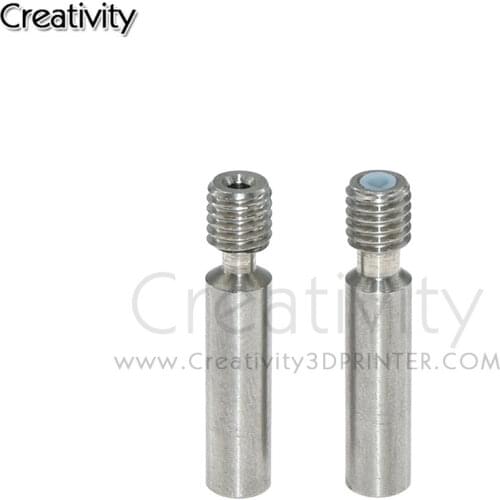 MK8 M6 Throat with PTFE Tube 6*30mm Stainless Steel Thread Longer Feeding Part 1.75mm Filament 3D Printers Parts