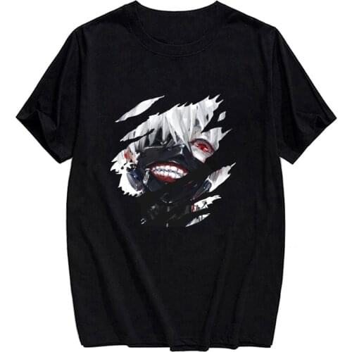 CLOOCL Anime Tokyo Ghoul Cotton T-Shirt Fashion Brand Summer Printed T-Shirts Men Women Casual T-Shirt Hip Hop Tops Funny Tees
