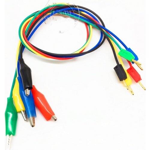 2mm banana plug to 4mm alligator clip alligator clip cable for transistor tester 30cm long