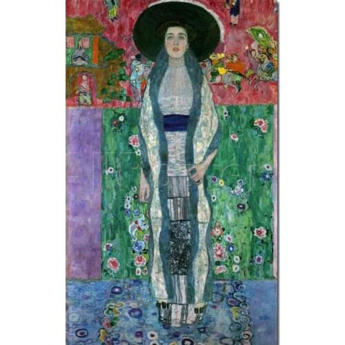 Modern art portrait MRS ADELE BLOCH BAUER II Gustav Klimt oil painting replicas High quality Hand painted