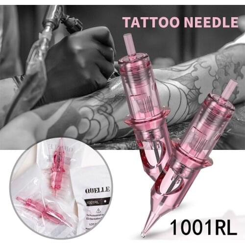 0.3mm Disposable Tattoo Cartridge Needles 1001RL Professional Sterilized Safety Eyebrow Lip Needles Semi Permanent Makeup Supply