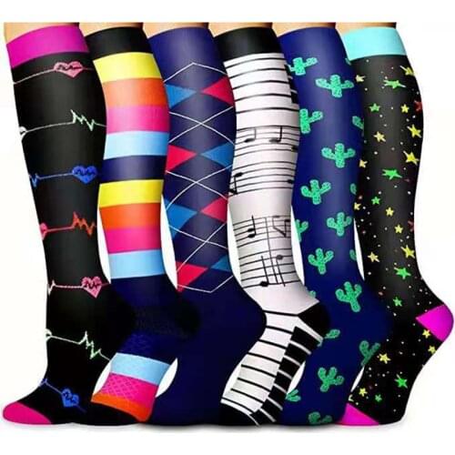 Running Compression Stockings Knee High Nursing Socks Fit Pregnancy,Edema,Diabetes,Varicose Veins,Outdoor Running Sports Socks